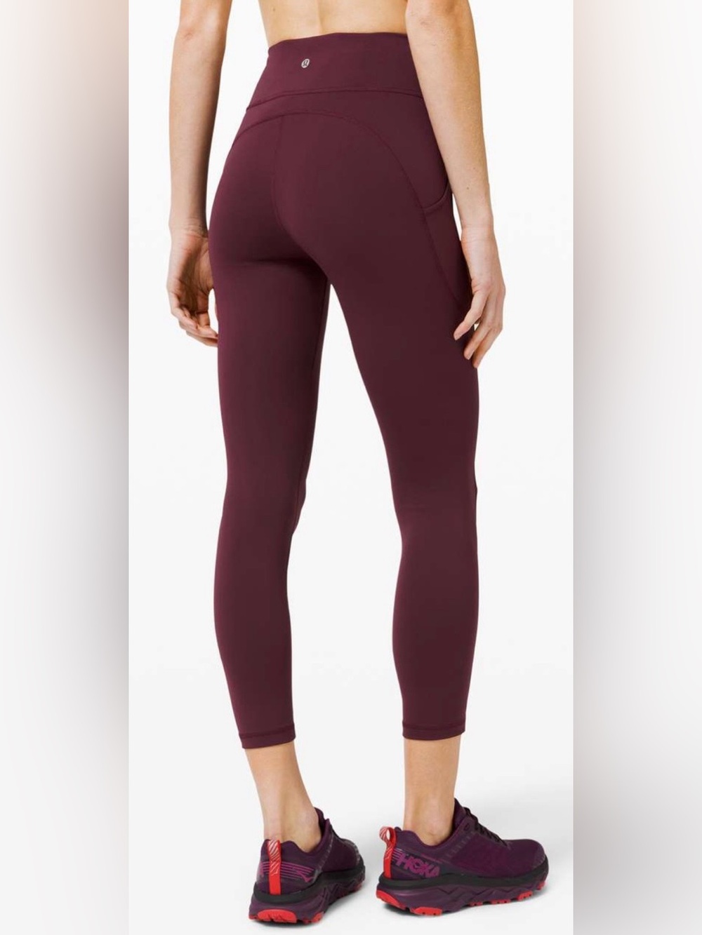 Lululemon Invigorate High-Rise Tight 25", size 8, colour is Cassis
#118